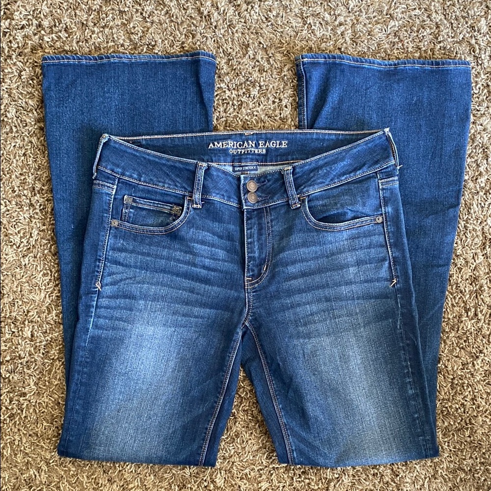 American Eagle Outfitters Blue Jeans 12 long Artist Flare